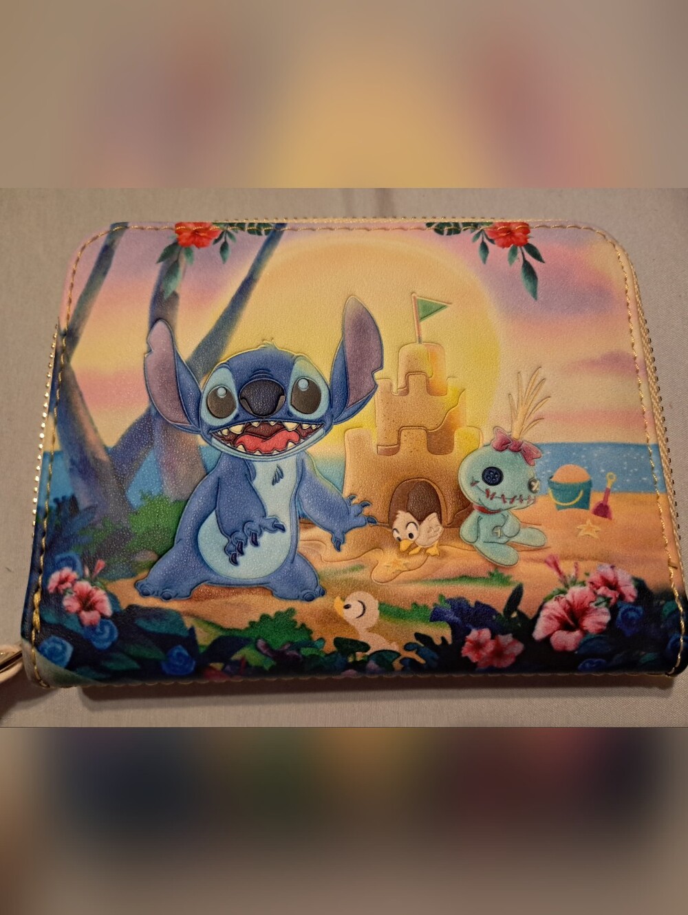 NWT Loungefly Disney Stitch And Scrump Sandcastle Wallet